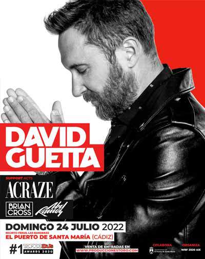 Concierto David Guetta en Cádiz