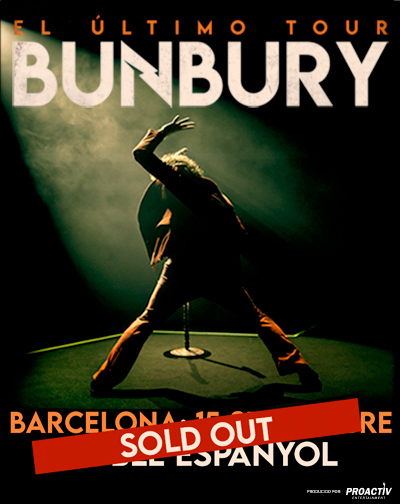 Concierto Bunbury - Tour 2022 en Barcelona