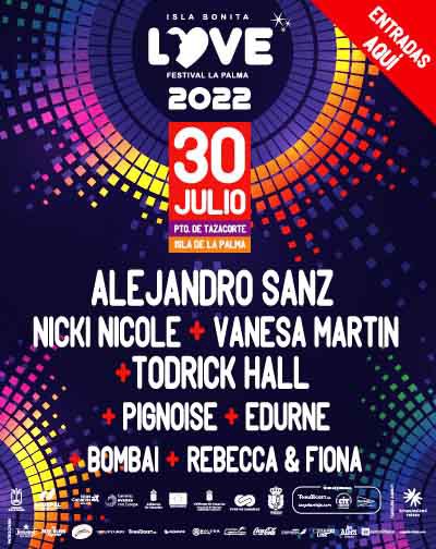 Festival Isla Bonita Love Festival - Isla de La Palma Provincia en Santa Cruz de Tenerife