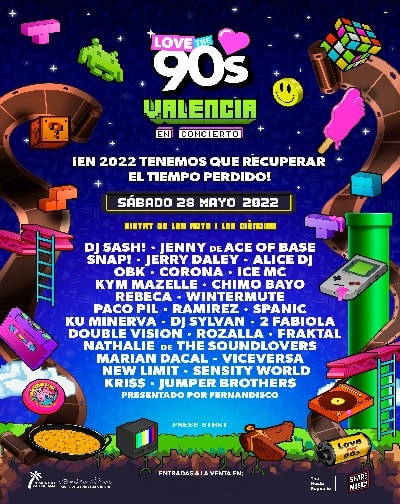 Concierto Love the 90's en Valencia/Valéncia