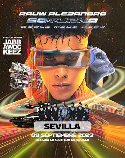 Concierto Rauw Alejandro - Saturno World Tour 2023 en Sevilla