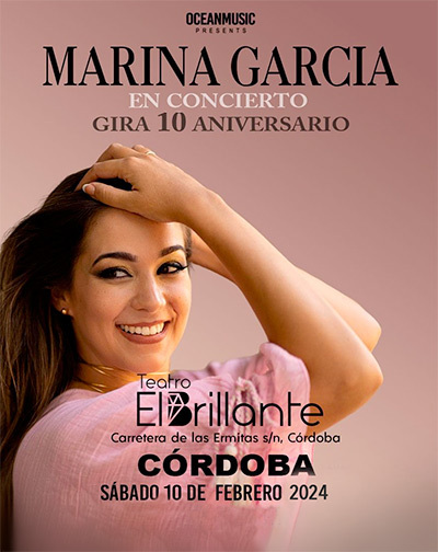 Concierto Marina García - Gira 10 Aniversario en Córdoba