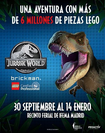 Entradas Jurassic World by Brickman en Madrid