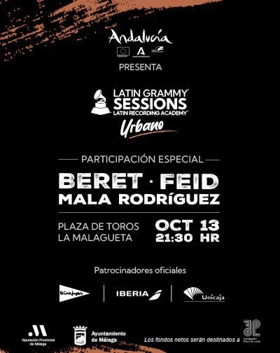 Concierto Latin GRAMMY Sessions Urbano en Málaga