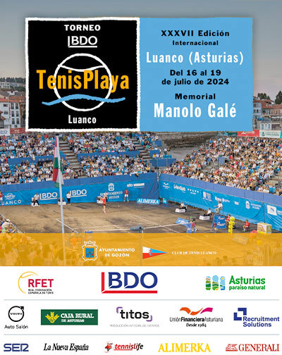 Entradas XXXVII Torneo BDO - Tenis Playa Luanco en Asturias