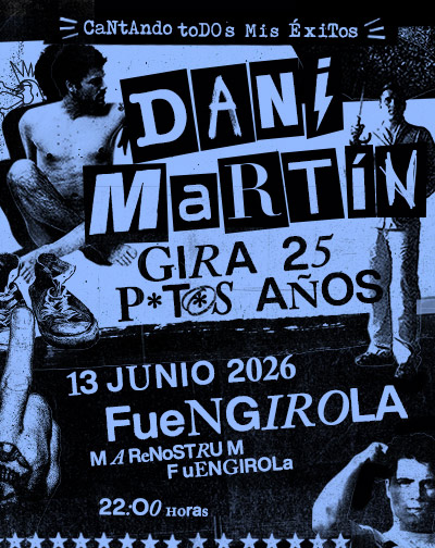 Concierto Dani Martín - Gira 25 P*t*s Años en Málaga