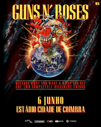 Concierto Guns N´ Roses en Coimbra