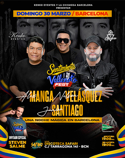 Concierto Sentimiento Vallenato Fest en Barcelona