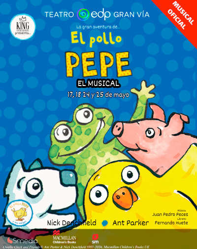 Entradas La gran aventura de el pollo Pepe. El musical en Madrid