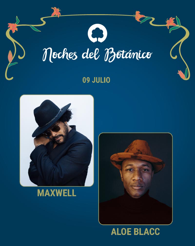 Concierto Maxwell / Aloe Blacc - Noches del Botánico | Entradas El