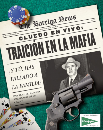 Entradas Cluedo en vivo: traición en la mafia en Madrid