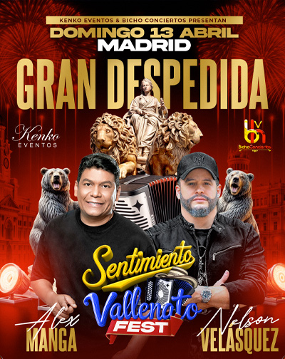 Concierto Sentimiento Vallenato Fest en Madrid