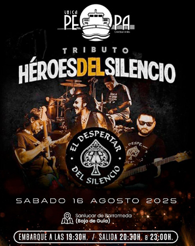 Concierto Tributo a Héroes del Silencio en Buque La Pepa en Cádiz
