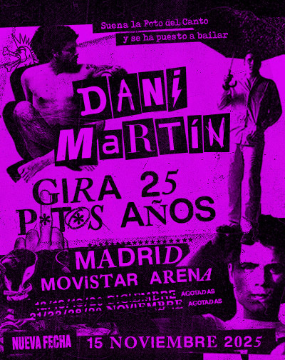 Concierto Dani Martín - Gira 25 P*t*s Años en Madrid