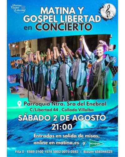 Concierto Matina y Gospel Libertad en Concierto en Madrid