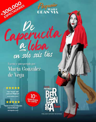 De Caperucita a Loba en Sólo Seis Tíos - 11ª Temporada en Madrid
