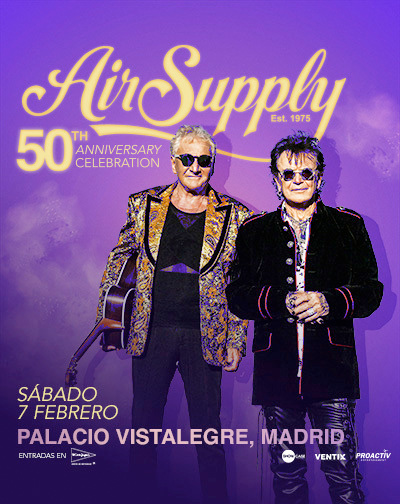 Concierto Air Supply: 50th Anniversary Celebration en Madrid
