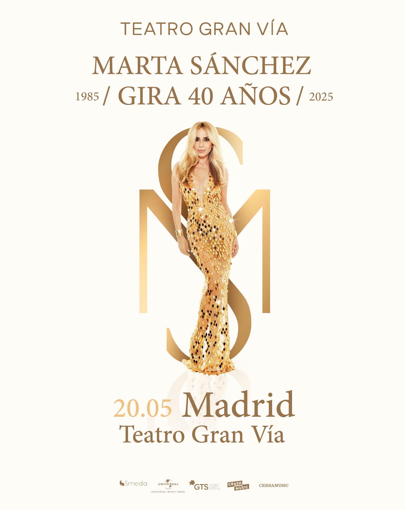 Concierto Marta Sánchez - Gira 40 años en Madrid