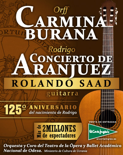 Concierto Carmina Burana, Orff y Concierto de Aranjuez en Málaga