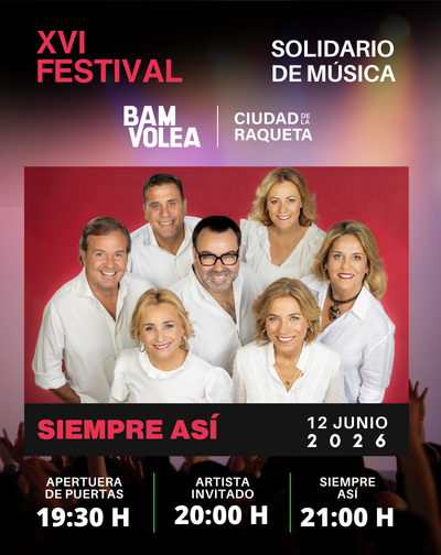 Concierto Siempre Así - XVI Festival Solidario de Música Ciudad Raqueta en Madrid