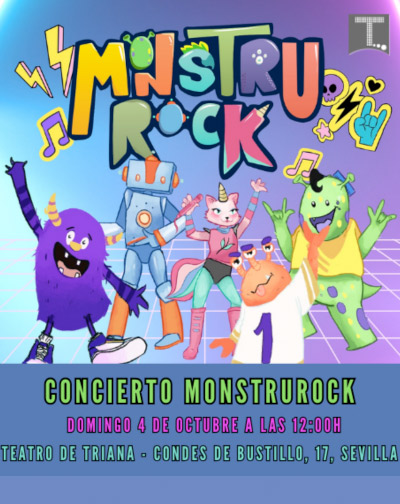 Entradas Monstrurock - Banda de Rock para Niños y Niñas en Sevilla