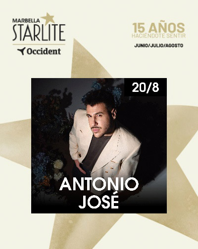 Concierto Antonio José - Starlite Occident 2026 en Málaga