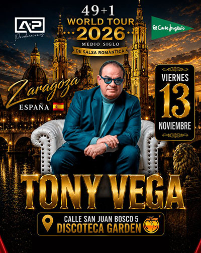 Concierto Tony Vega en Zaragoza