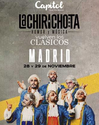 Concierto La Chirichota, vuelven los clásicos en Madrid