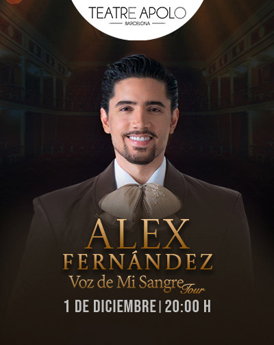Concierto Alex Fernández - Voz de Mi Sangre Tour en Barcelona