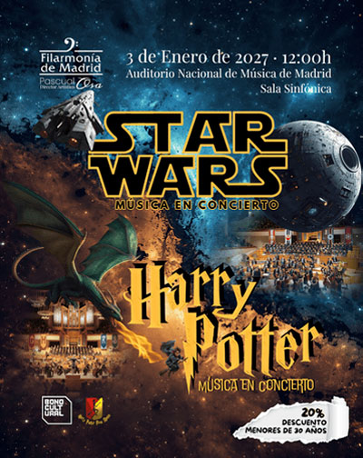 Concierto Harry Potter & Star Wars: Música en Concierto en Madrid