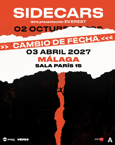 Concierto Sidecars - Gira Presentación EVEREST en Málaga
