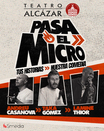 Pasa el Micro - Andreu Casanova, Taka Gómez & Lamine Thior en Madrid